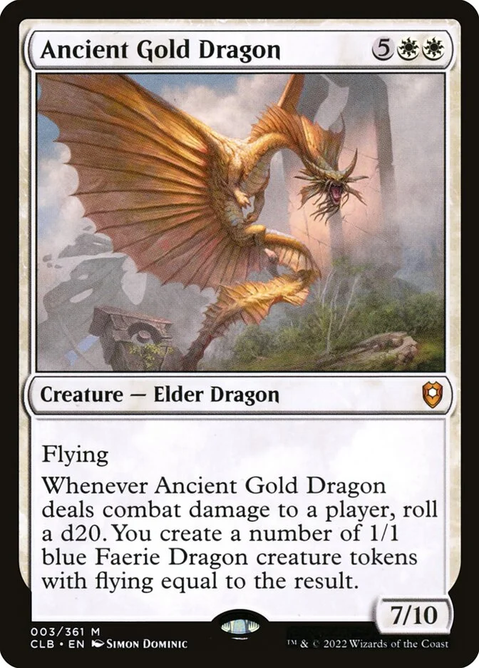 Ancient Gold Dragon (Commander Legends: Battle for Baldur's Gate) - Magic: The Gathering in TCG Land