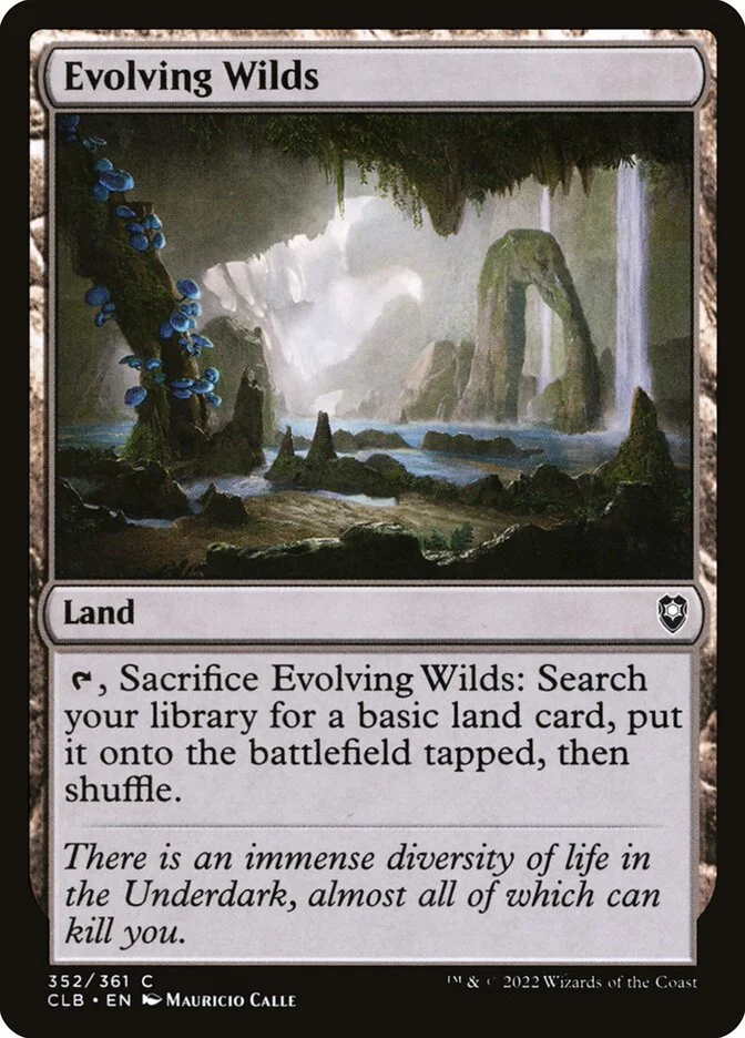 Evolving Wilds (Commander Legends: Battle for Baldur's Gate) - Magic: The Gathering in TCG Land