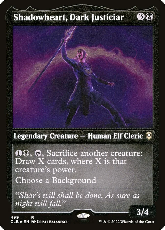 Shadowheart, Dark Justiciar (Commander Legends: Battle for Baldur's Gate) - Magic: The Gathering in TCG Land