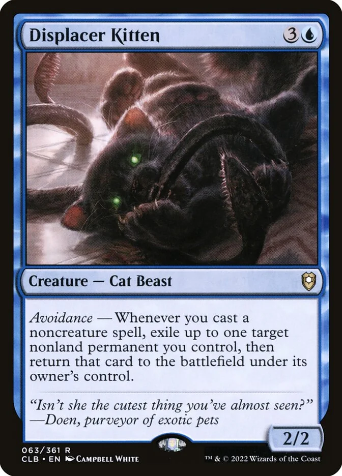 Displacer Kitten (Commander Legends: Battle for Baldur's Gate) - Magic: The Gathering in TCG Land
