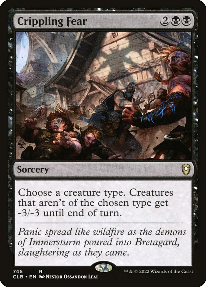 Crippling Fear (Commander Legends: Battle for Baldur's Gate) - Magic: The Gathering in TCG Land