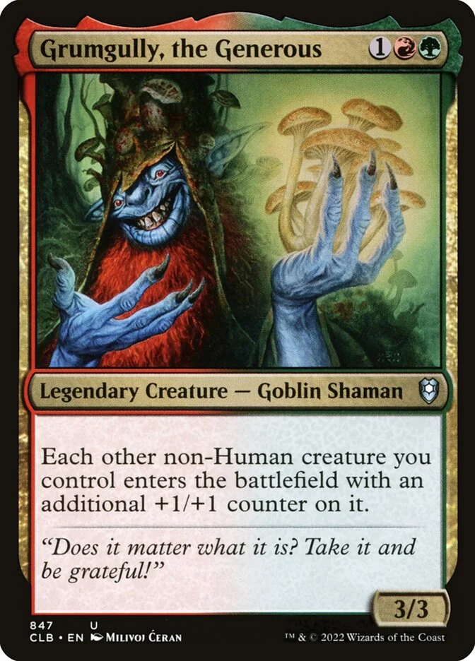Grumgully, the Generous (Commander Legends: Battle for Baldur's Gate) - Magic: The Gathering in TCG Land