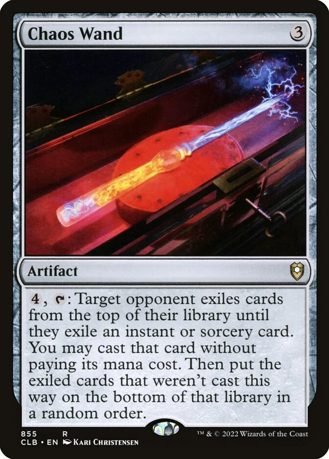 Chaos Wand (Commander Legends: Battle for Baldur's Gate) - Magic: The Gathering in TCG Land