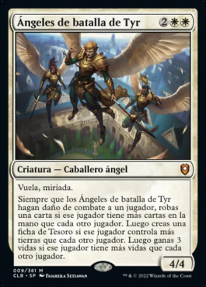 Ángeles de batalla de Tyr (Commander Legends: Battle for Baldur's Gate) - Magic: The Gathering in TCG Land