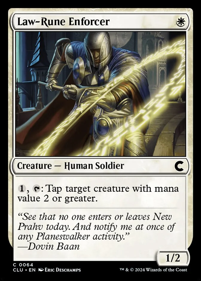 Law-Rune Enforcer (Ravnica: Clue Edition) - Magic: The Gathering in TCG Land