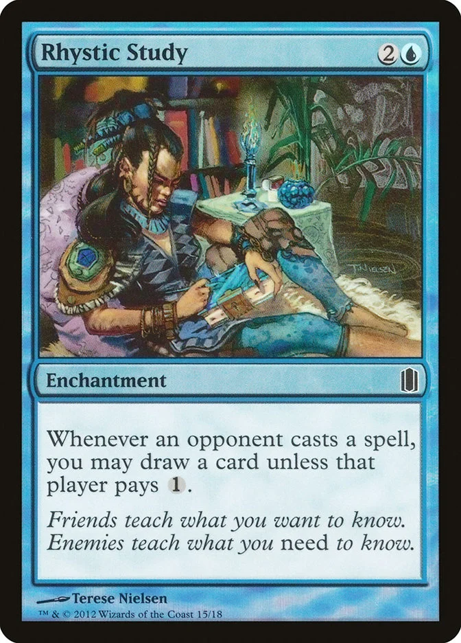 Rhystic Study (Commander's Arsenal) - Magic: The Gathering in TCG Land