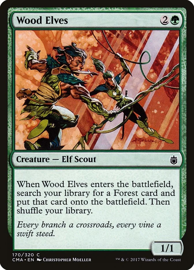 Wood Elves (Commander Anthology) - Magic: The Gathering in TCG Land