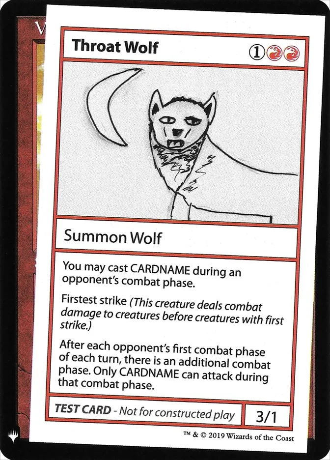 Throat Wolf (Mystery Booster Playtest Cards 2019) - Magic: The Gathering in TCG Land México