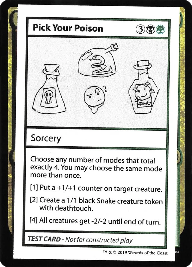 Pick Your Poison (Mystery Booster Playtest Cards 2021) - Magic: The Gathering in TCG Land