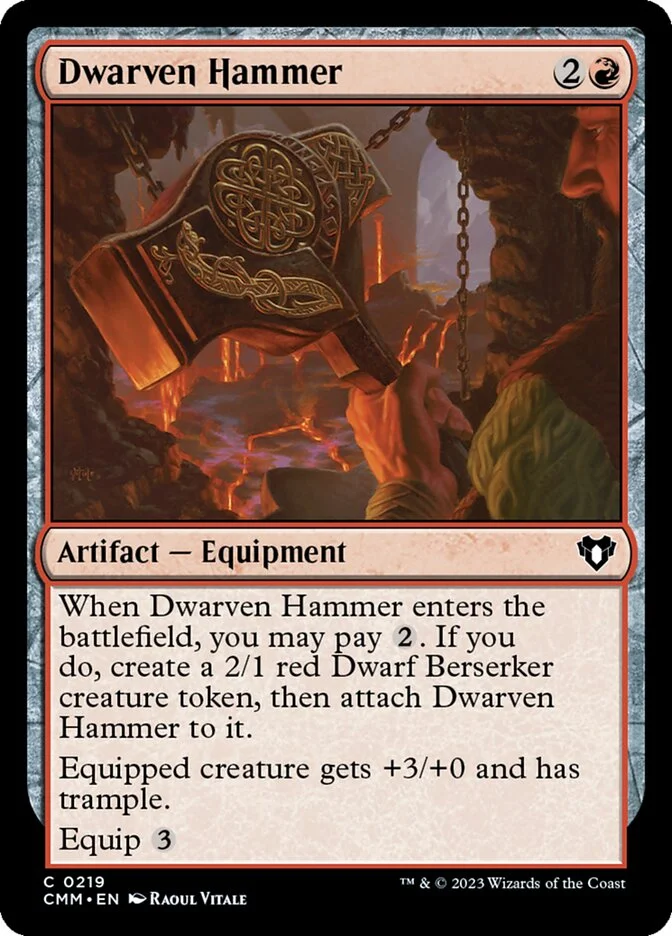 Dwarven Hammer (Commander Masters) - Magic: The Gathering in TCG Land