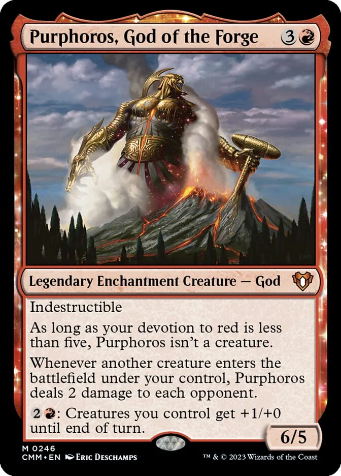 Purphoros, God of the Forge (Commander Masters) - Magic: The Gathering in TCG Land