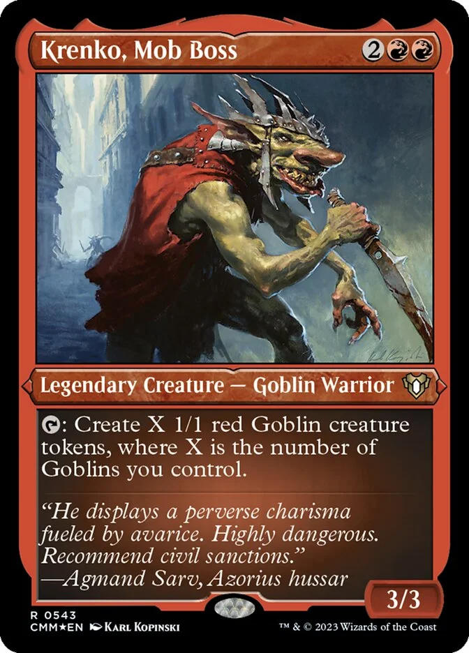 Krenko, Mob Boss (Commander Masters) - Magic: The Gathering in TCG Land