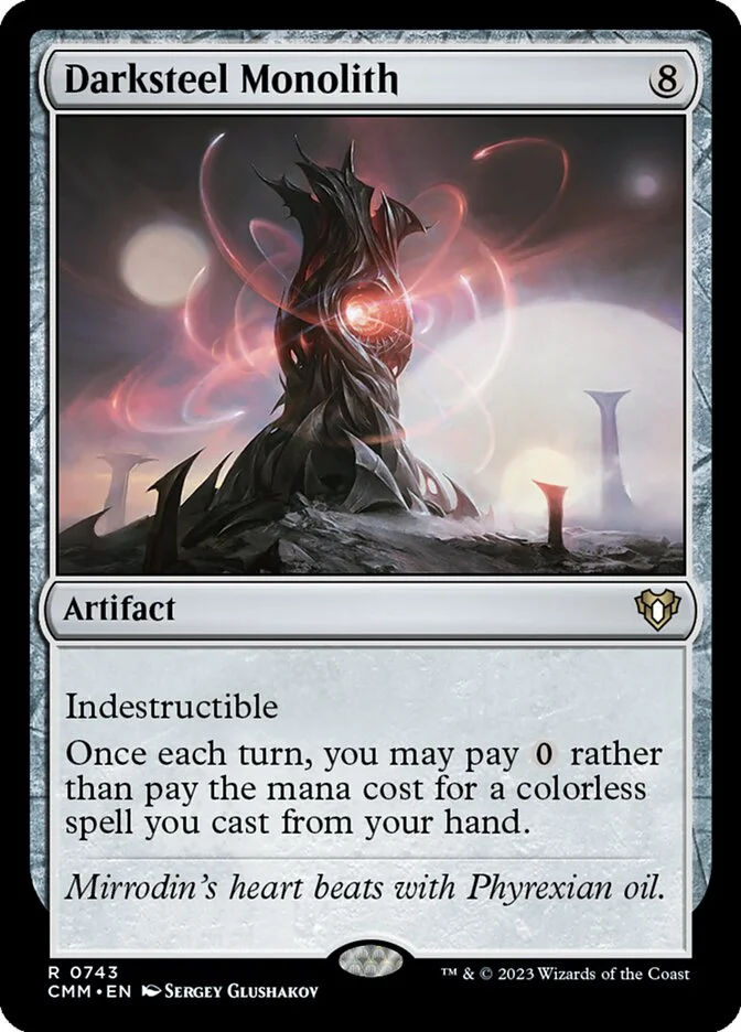 Darksteel Monolith (Commander Masters) - Magic: The Gathering in TCG Land