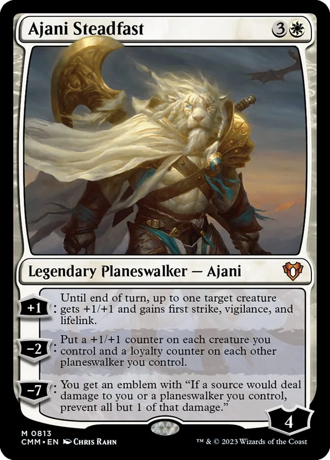 Ajani Steadfast (Commander Masters) - Magic: The Gathering in TCG Land México