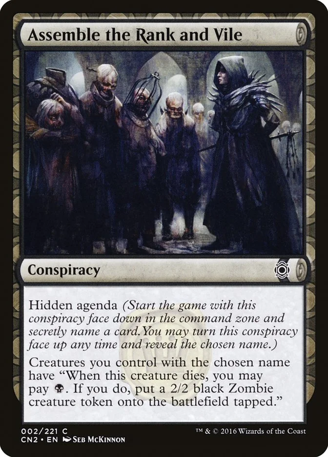 Assemble the Rank and Vile (Conspiracy: Take the Crown) - Magic: The Gathering in TCG Land