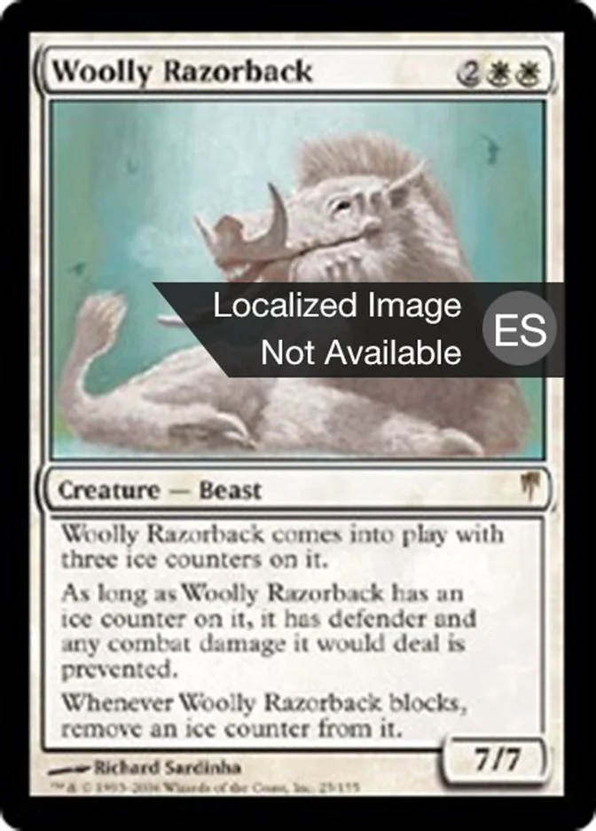 Cerdo cimarrón lanudo (Coldsnap) - Magic: The Gathering in TCG Land