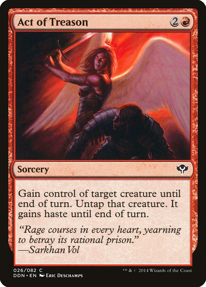 Act of Treason (Duel Decks: Speed vs. Cunning) - Magic: The Gathering in TCG Land