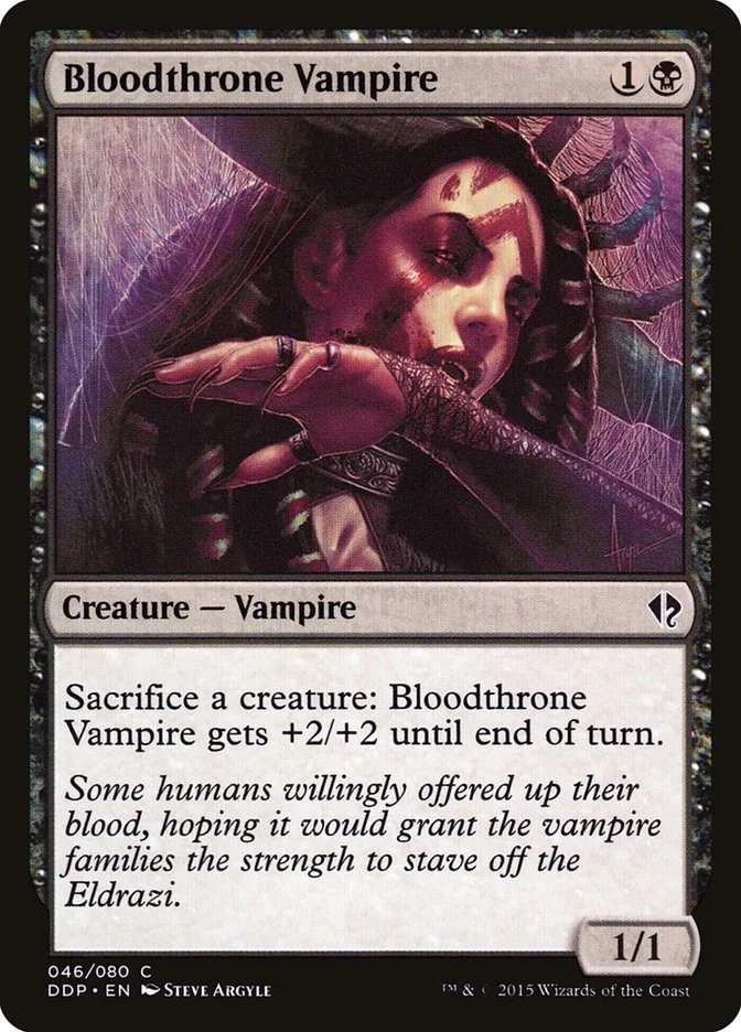 Bloodthrone Vampire (Duel Decks: Zendikar vs. Eldrazi) - Magic: The Gathering in TCG Land
