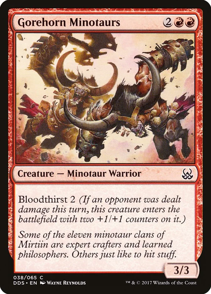 Gorehorn Minotaurs (Duel Decks: Mind vs. Might) - Magic: The Gathering in TCG Land