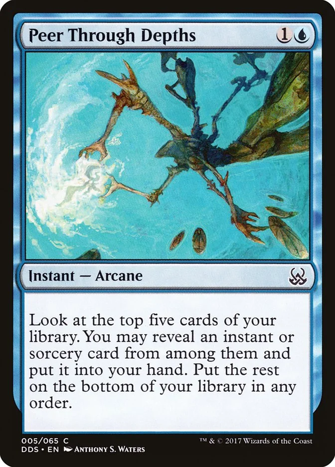 Peer Through Depths (Duel Decks: Mind vs. Might) - Magic: The Gathering in TCG Land