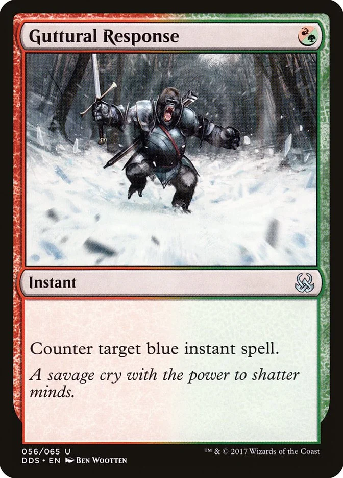 Guttural Response (Duel Decks: Mind vs. Might) - Magic: The Gathering in TCG Land