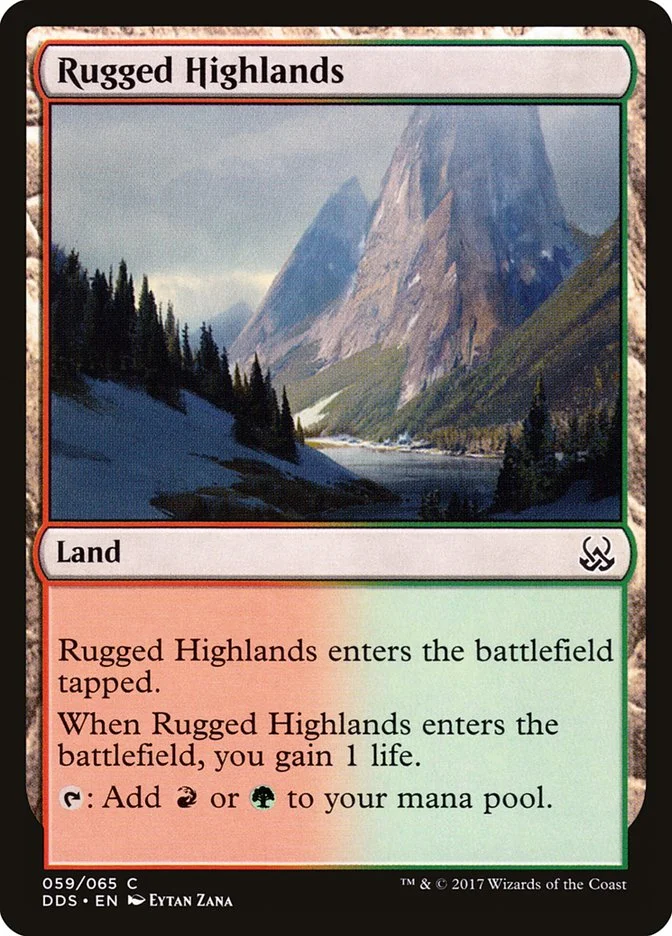 Rugged Highlands (Duel Decks: Mind vs. Might) - Magic: The Gathering in TCG Land