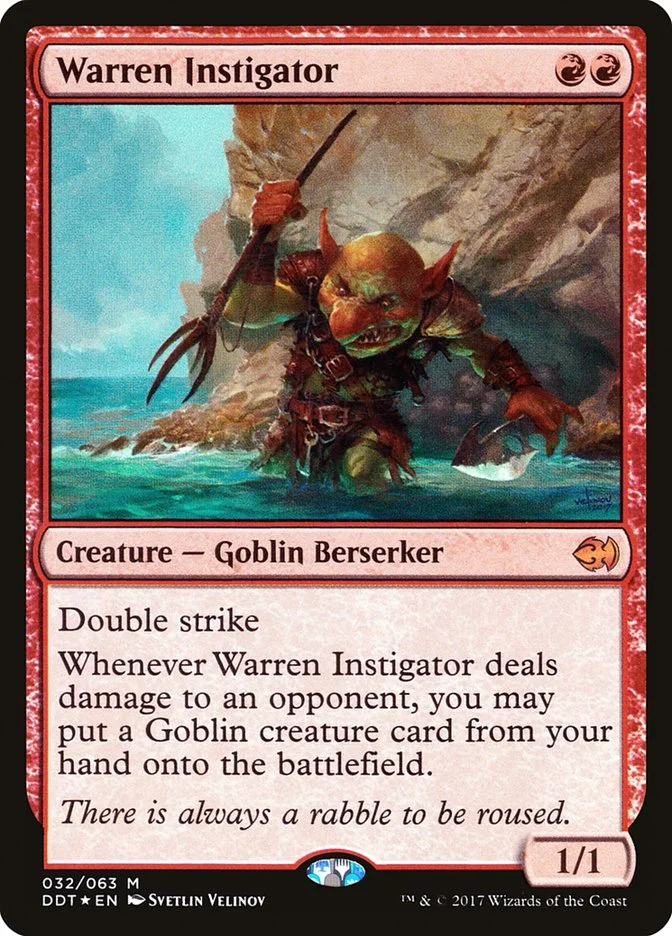 Warren Instigator (Duel Decks: Merfolk vs. Goblins) - Magic: The Gathering in TCG Land México