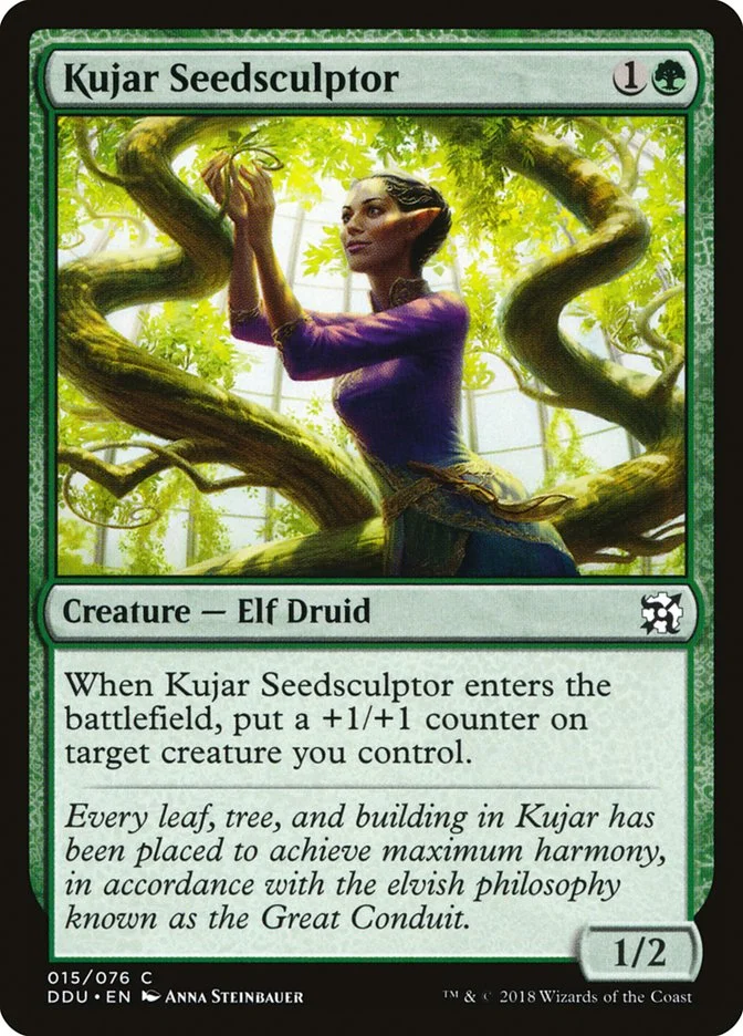 Kujar Seedsculptor (Duel Decks: Elves vs. Inventors) - Magic: The Gathering in TCG Land