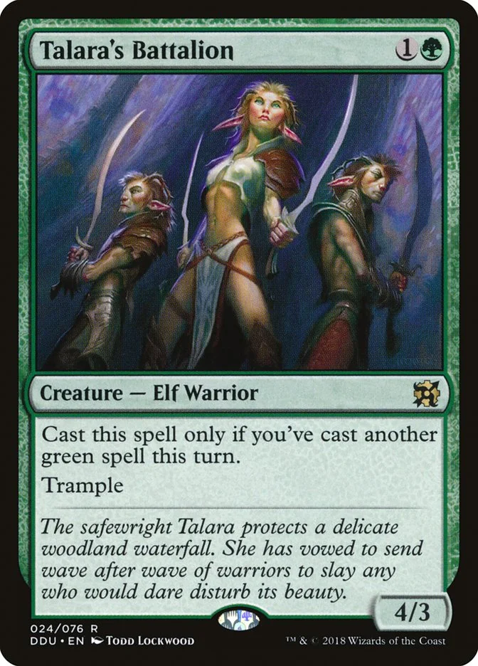 Talara's Battalion (Duel Decks: Elves vs. Inventors) - Magic: The Gathering in TCG Land