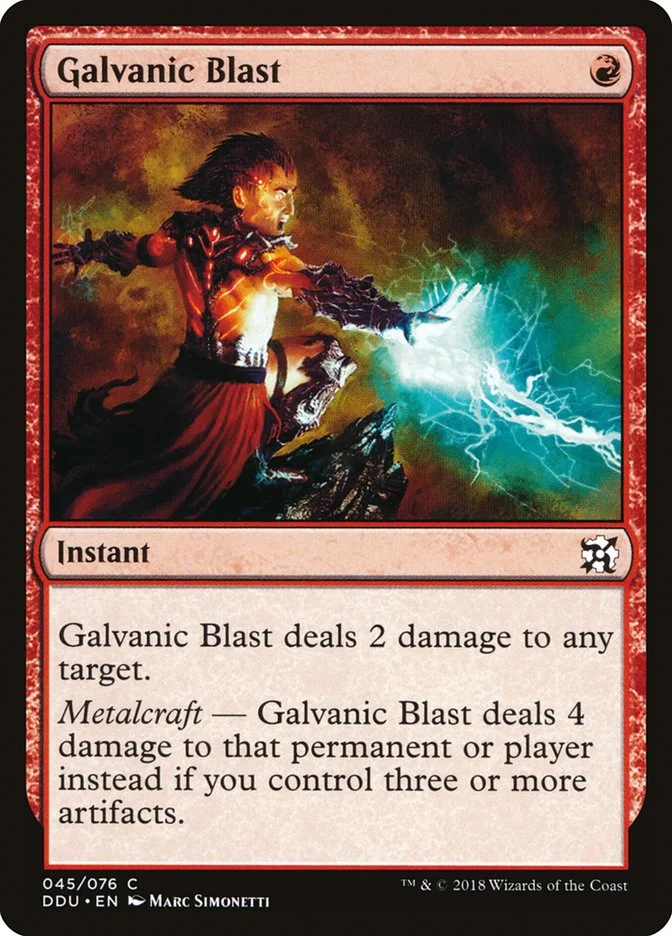 Galvanic Blast (Duel Decks: Elves vs. Inventors) - Magic: The Gathering in TCG Land México
