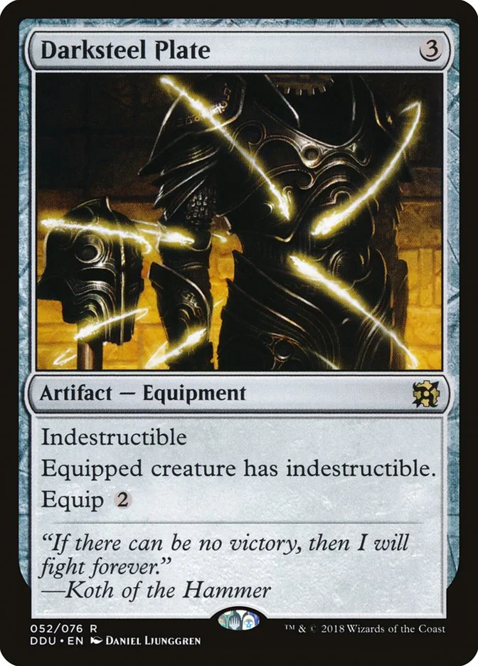 Darksteel Plate (Duel Decks: Elves vs. Inventors) - Magic: The Gathering in TCG Land