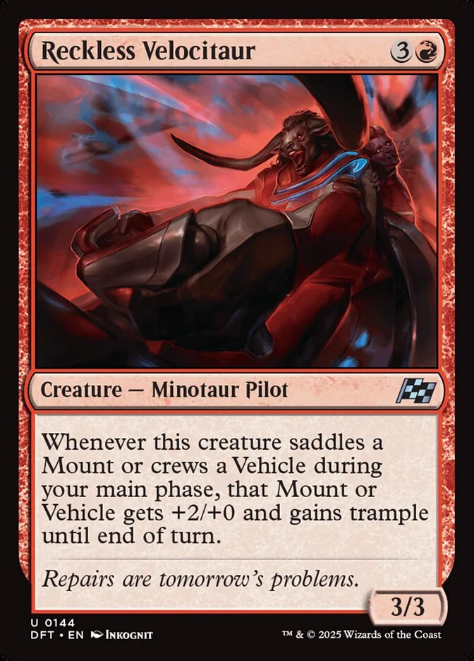 Reckless Velocitaur (Aetherdrift) - Magic: The Gathering in TCG Land México