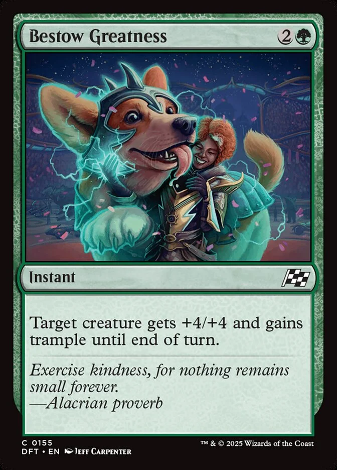 Bestow Greatness (Aetherdrift) - Magic: The Gathering in TCG Land