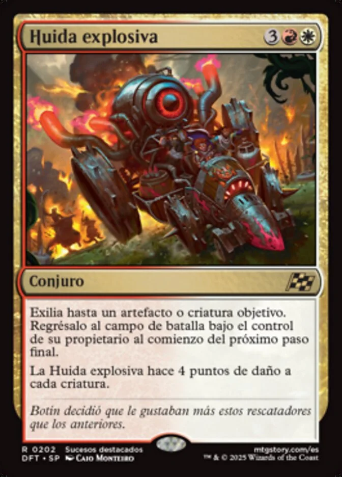 Huida explosiva (Aetherdrift) - Magic: The Gathering in TCG Land