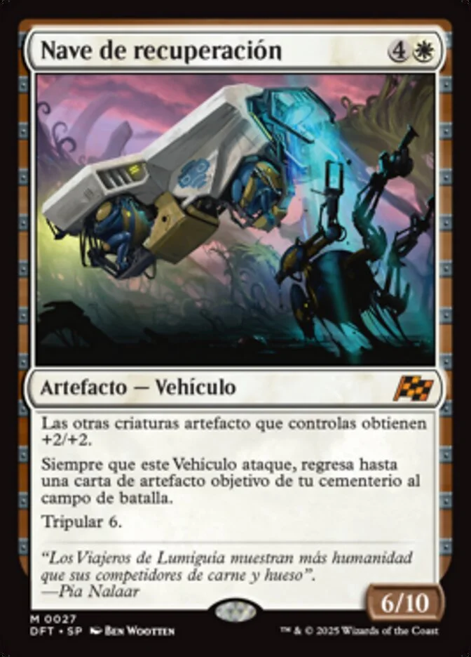 Nave de recuperación (Aetherdrift) - Magic: The Gathering in TCG Land México