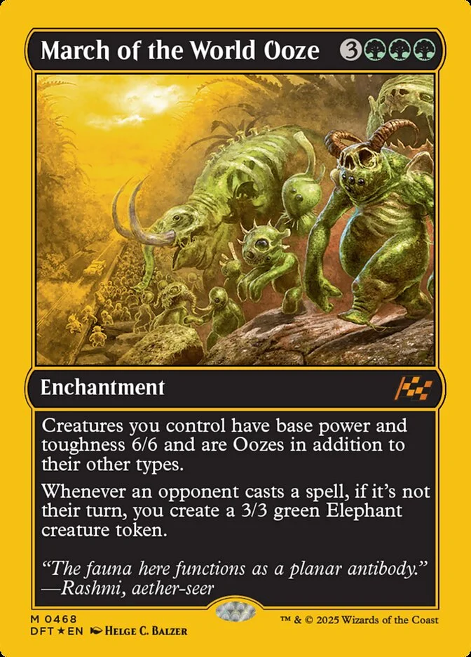 March of the World Ooze (Aetherdrift) - Magic: The Gathering in TCG Land