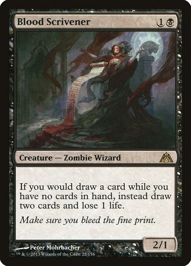 Blood Scrivener (Dragon's Maze) - Magic: The Gathering in TCG Land