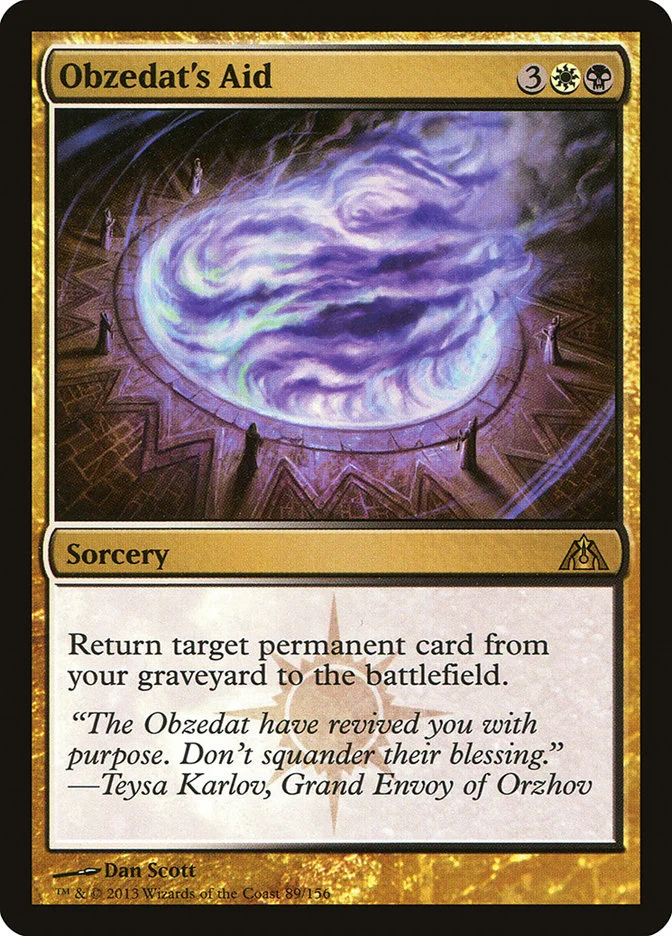 Obzedat's Aid (Dragon's Maze) - Magic: The Gathering in TCG Land