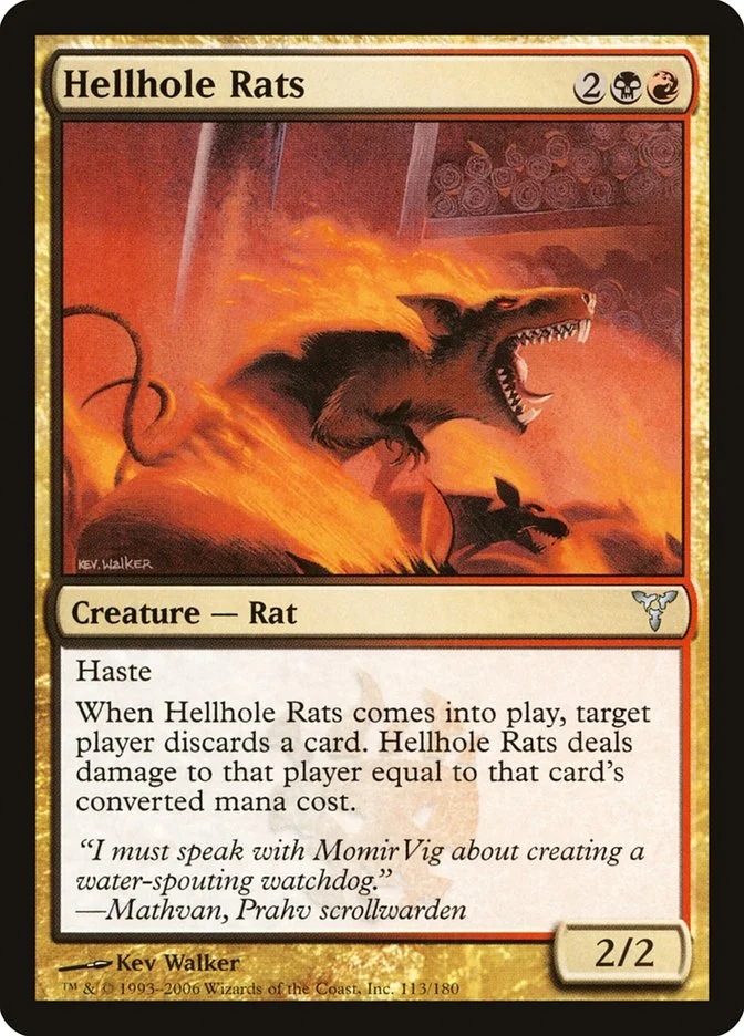 Hellhole Rats (Dissension) - Magic: The Gathering in TCG Land México
