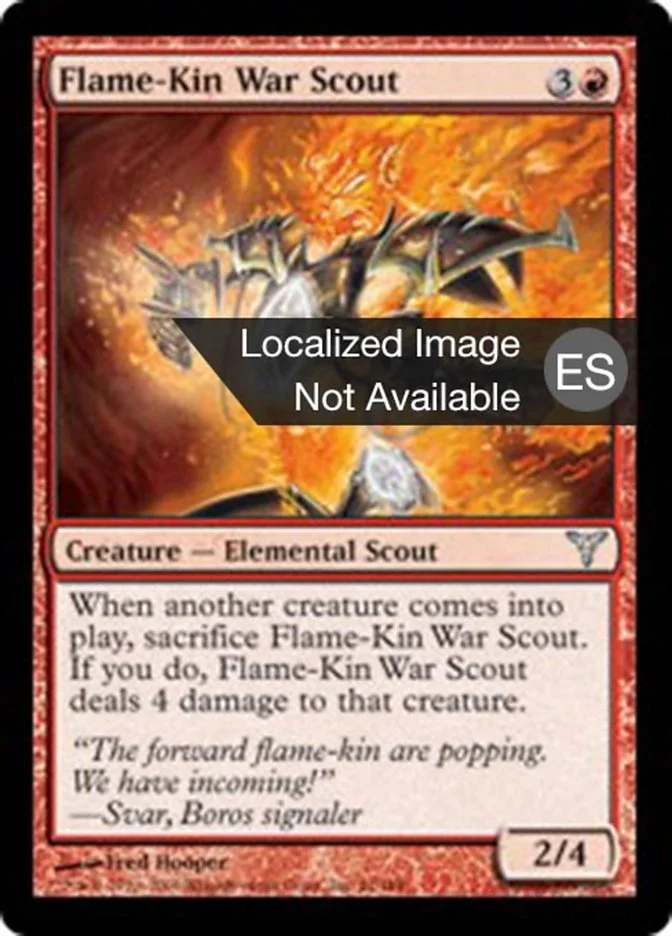 Explorador de guerra llameante (Dissension) - Magic: The Gathering in TCG Land