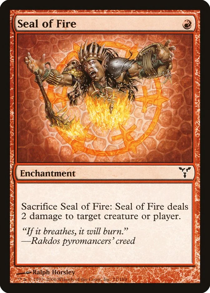 Seal of Fire (Dissension) - Magic: The Gathering in TCG Land México