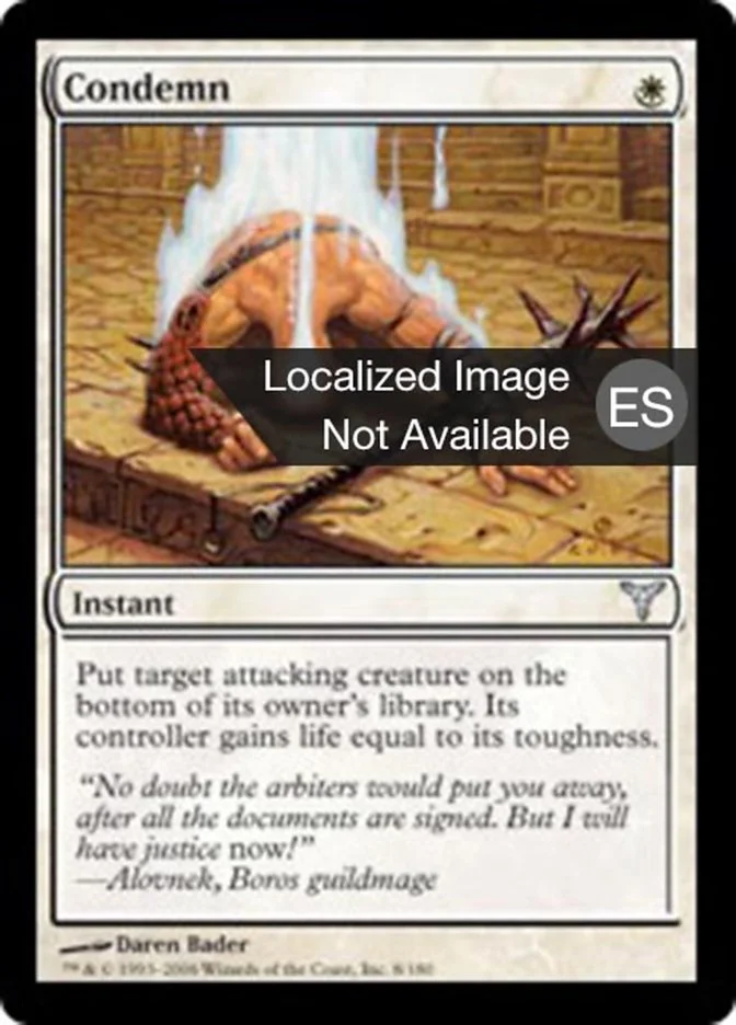 Condenar (Dissension) - Magic: The Gathering in TCG Land
