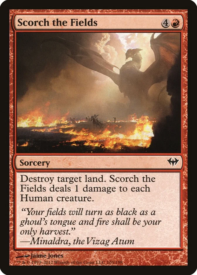 Scorch the Fields (Dark Ascension) - Magic: The Gathering in TCG Land México