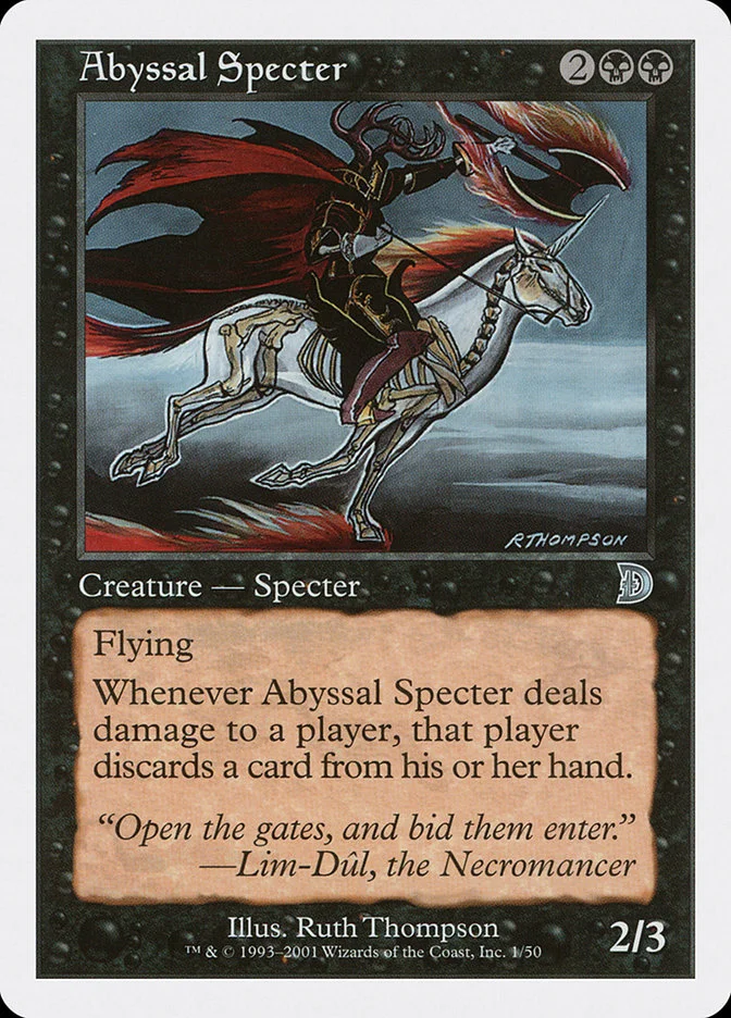 Abyssal Specter (Deckmasters) - Magic: The Gathering in TCG Land México