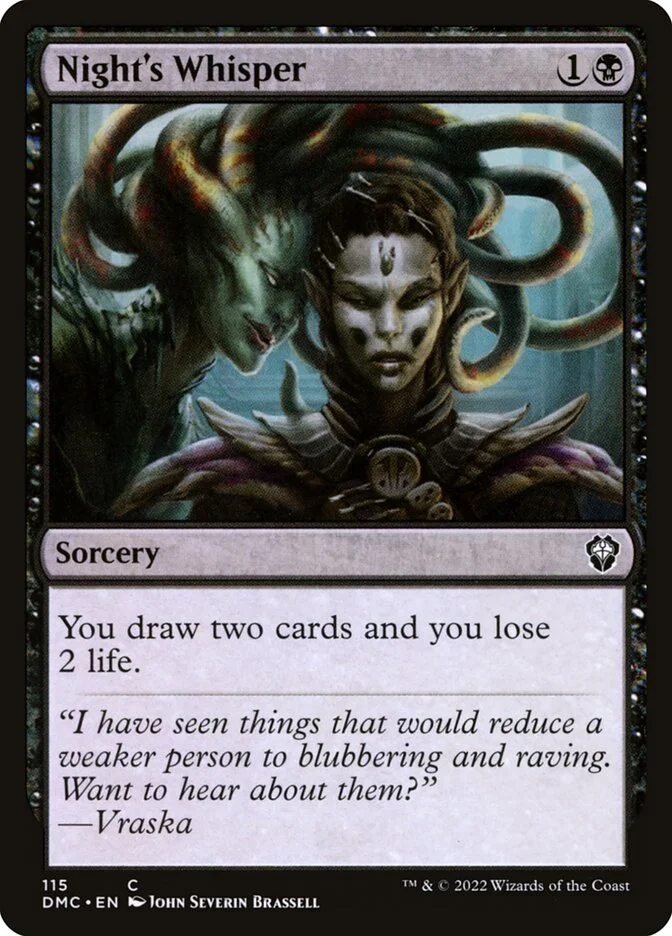 Night's Whisper (Dominaria United Commander) - Magic: The Gathering in TCG Land