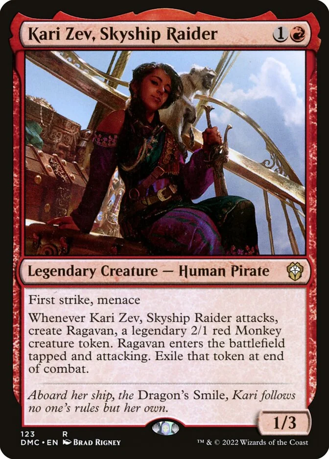 Kari Zev, Skyship Raider (Dominaria United Commander) - Magic: The Gathering in TCG Land