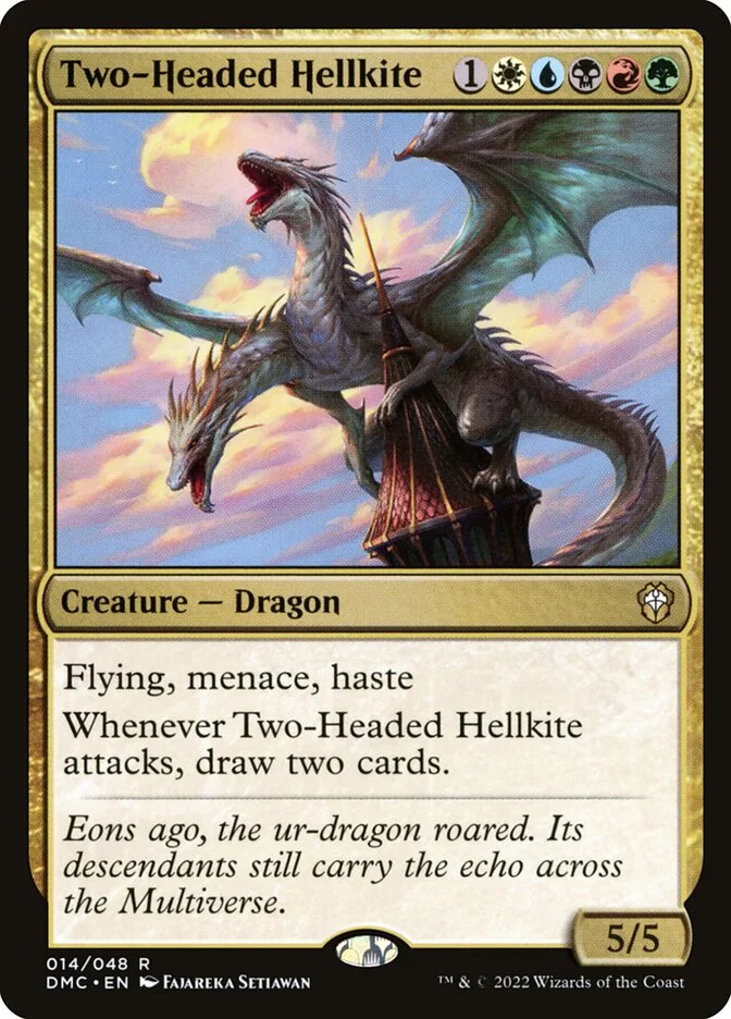 Two-Headed Hellkite (Dominaria United Commander) - Magic: The Gathering in TCG Land México