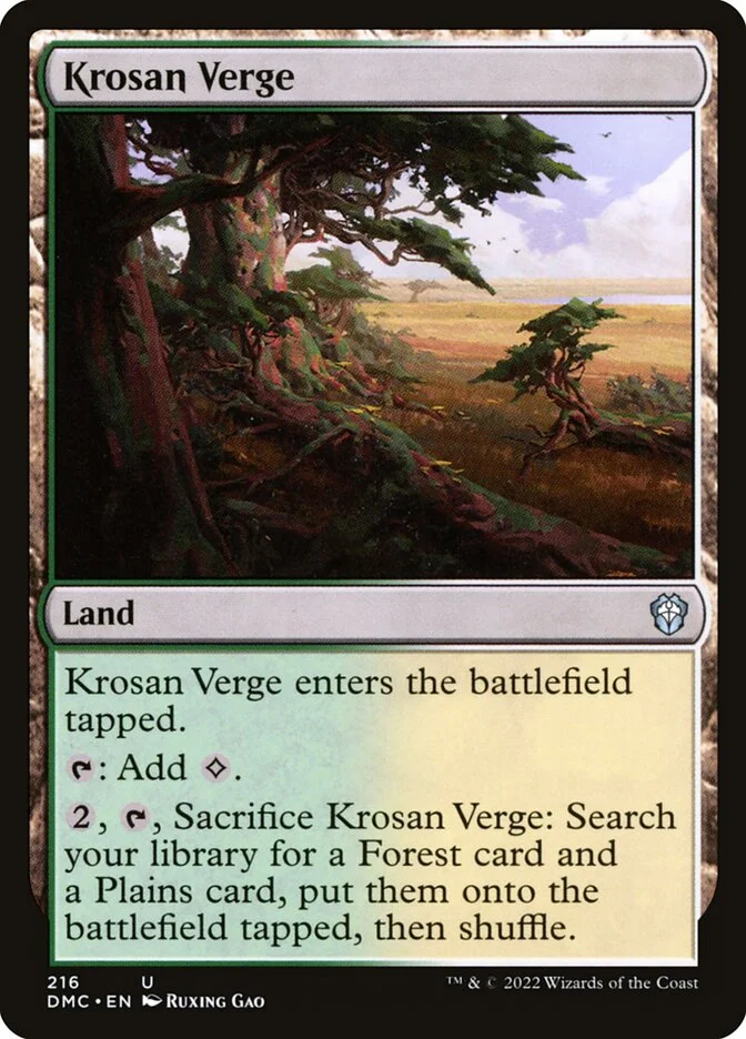 Krosan Verge (Dominaria United Commander) - Magic: The Gathering in TCG Land