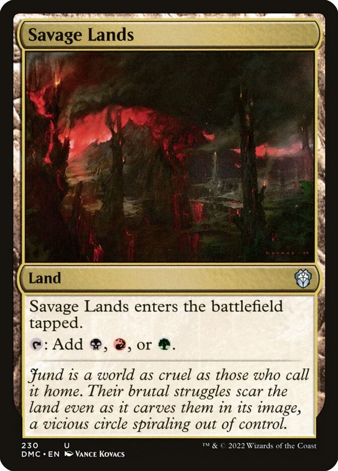 Savage Lands (Dominaria United Commander) - Magic: The Gathering in TCG Land