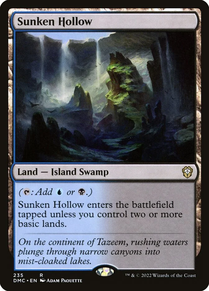 Sunken Hollow (Dominaria United Commander) - Magic: The Gathering in TCG Land